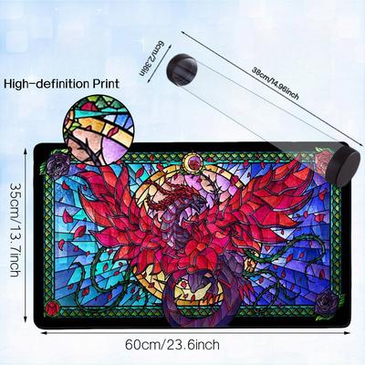 TEMU Ygo Play Mat, Suitable Gi Oh Play Mat, Tcg Ccg Play Mat Compatible For Trading Card Game, And Play Mat Storage Tube Image