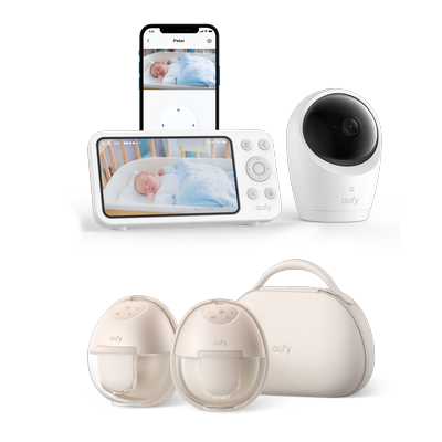 eufy Breast Pump S1 Pro + Baby Monitor E20 White