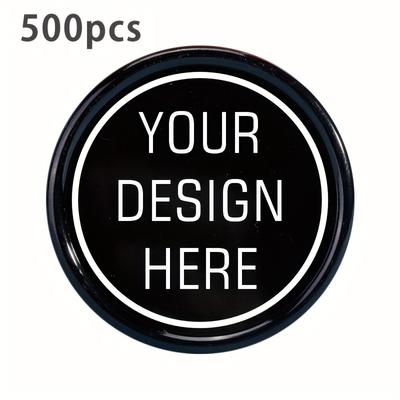 TEMU 500pcs Customizable Round Plastic - 37mm Diameter, 2.5mm Thickness - Vibrant Colors With Motivational Phrases - Teaching Rewards, Score Cards, Scoreboards, And Gift Exchange Props Image