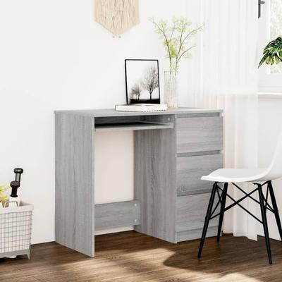 TEMU Desk Grey 90x45x76cm Wood Material Image