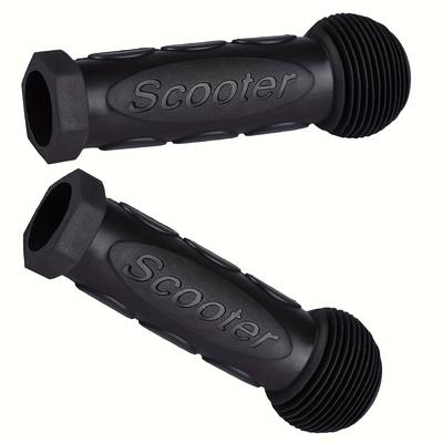 TEMU 1 Pair Scooter Grip Handlebar - Fits 2-3-4 Wheels, Kick Scooters, ' Bikes, Rocking Cars, Drifting Scooters, Swing Scooters, - Rubber Material, Options, Mountain Day Festival, Cycling Accessorie Image