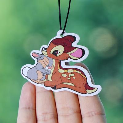TEMU & Car Air Freshener Pendant - 30-day Fragrance, Absorbent Paper & Essential Oils, Rearview Mirror Hanging Decor For Cars, Wardrobes, Offices - Fans, Whimsical Car Accessories Image