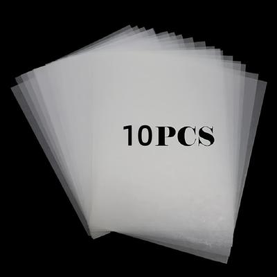 TEMU 10 Sheets Of Frosted Shrink Plastic, 7.9 X 5.7 Inches Transparent Shrink Film Paper, Suitable For Diy Crafts, Keychains, Christmas Ornaments Image