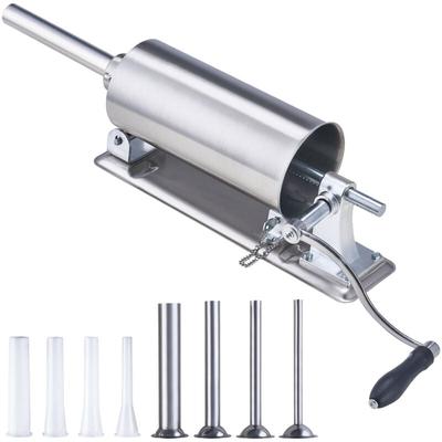 Manueller Wurstfüller 2,5 l, horizontal, lebensmittelechter Edelstahl,Edelstahlqualität - Mophorn Image