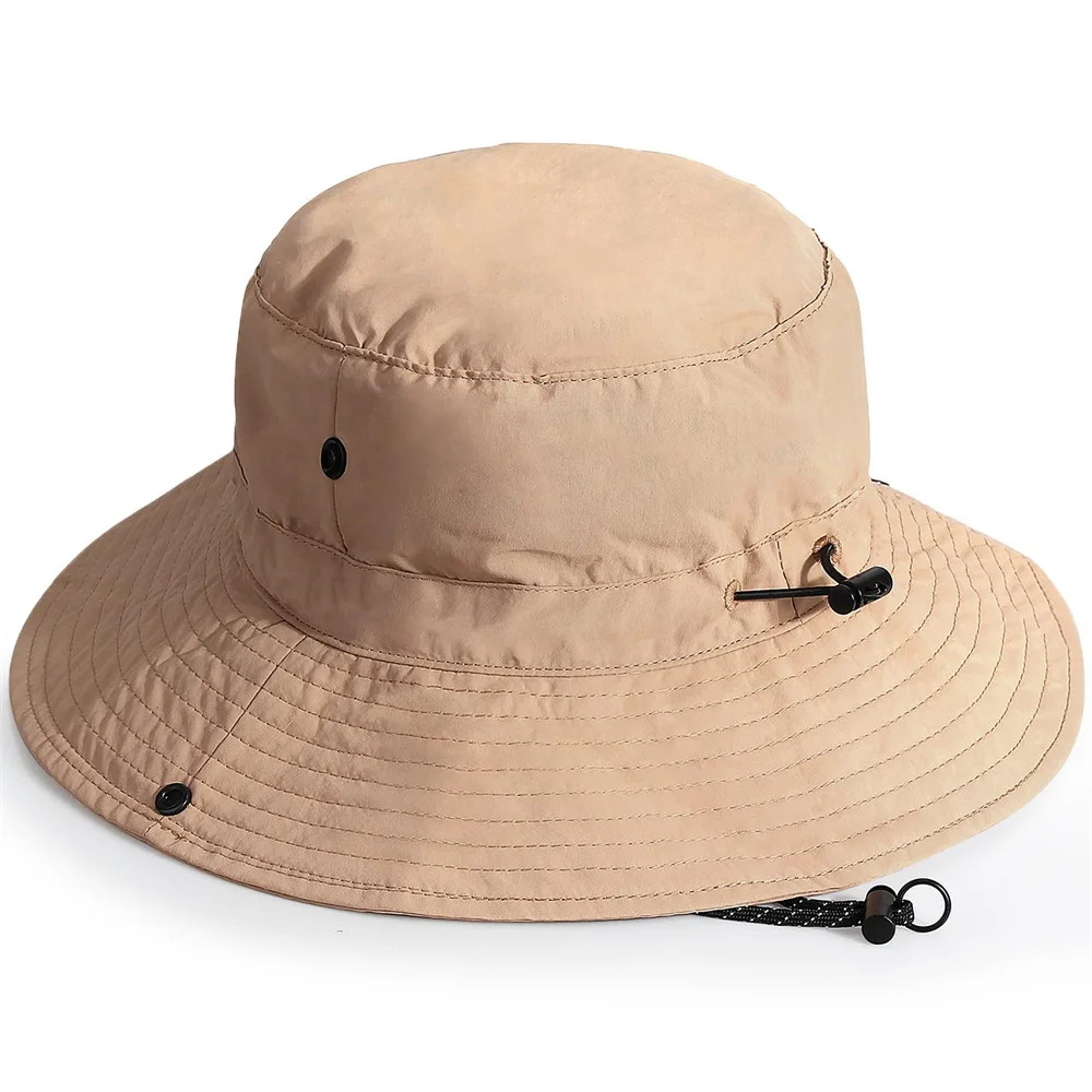 Wasserdicht Fischer Hut Frauen Sommer Anti-UV-Schutz Camping Wandern Bergsteigen Kappe männer Panama Eimer Outdoor Kappen Image