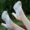10 cm kleine große 33–43 elegante Peep-Toe-Sandalen aus weichem Leder, Plateauschuhe, 2025,