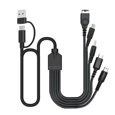 5 in 1 USB Typ C PD Ladekabel Für NEUE 3DS XL NDS Lite NDSI LL WII U Ladegerät Für GBA Für PSP Image