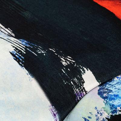 Viskose-Jersey Modern Art, blau-color Image