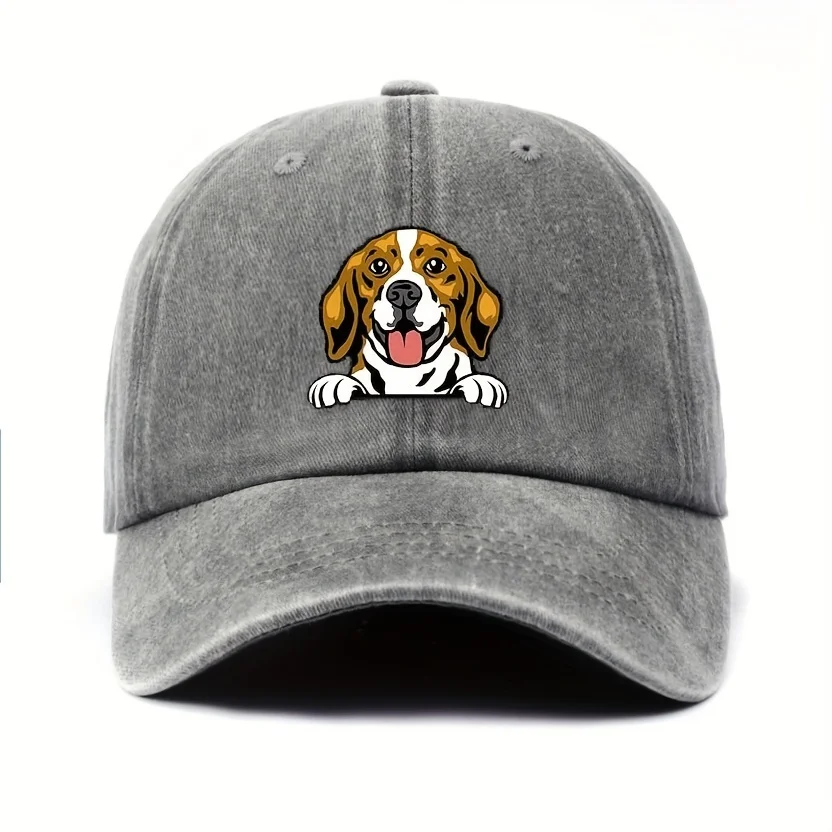 Festival-Beagle-Baseballkappe mit verstellbarem Sonnenschutz und niedlichem Design mit fantasievoll bedruckten Mustern Image