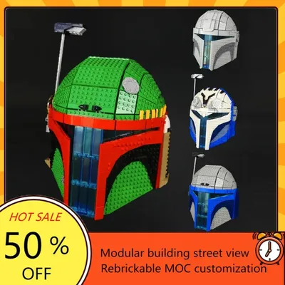 Star Plan MOC Helm Super Mandalorian Helme-Boba Fett,Jango Fett,Din Darin,Bo-Katan Kryce MOC Image