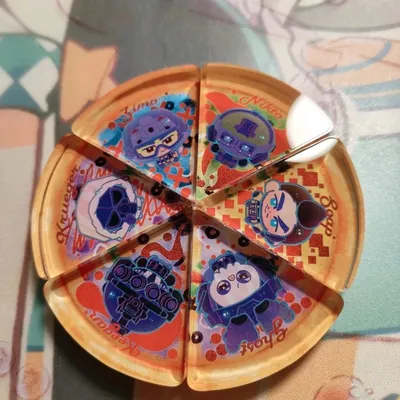 Call of duty codGhostSoapKeeganKruegerZimoNikto pizza acrylic brand homemade Image