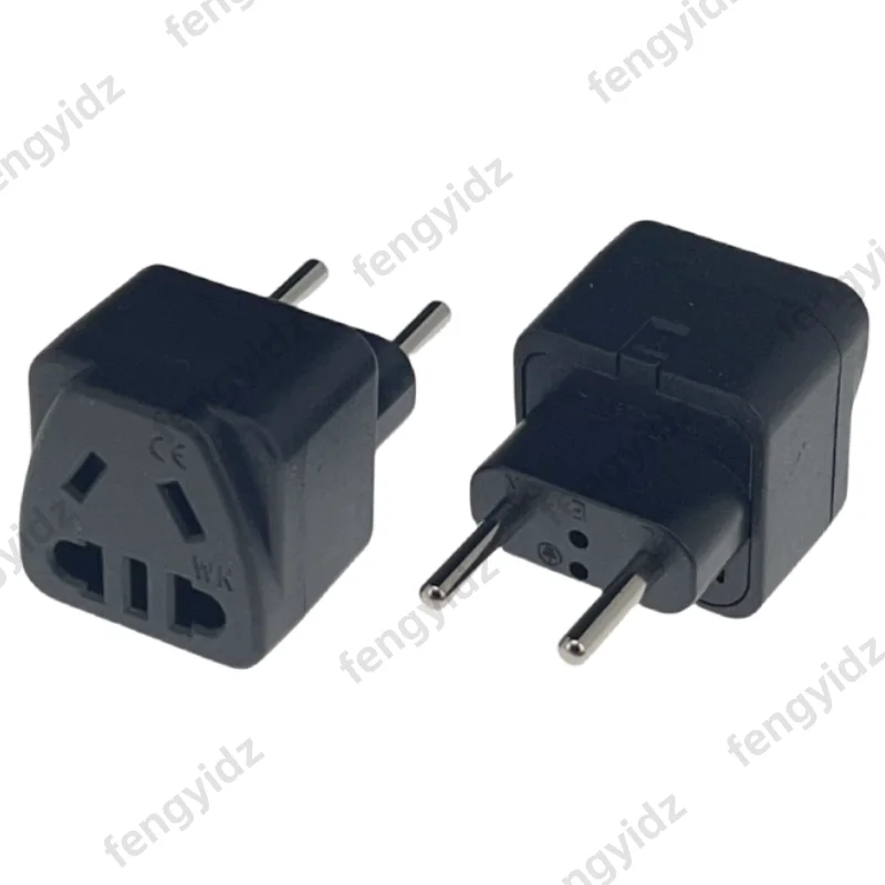 EU-Reisestecker 2 IN 1 EU Europäisch auf Chinesisch Universal AU 2-poliger Universal-Reiseadapter-Stecker Konverter-Buchse Kleiner Stecker Image