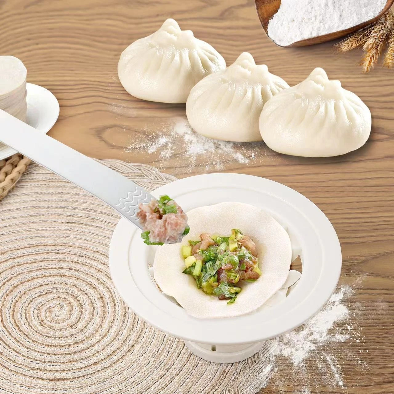 Heißer Verkauf Küche Gadget DIY Gebäck Pie Knödel Maker Brötchen Form Backen & Gebäck Werkzeuge Gedämpfte Gefüllte Brötchen, Der Knödel Form Image