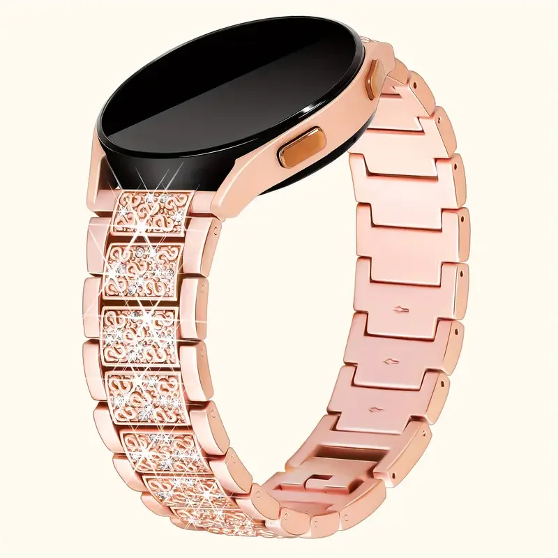 Diamantgliederarmband für Samsung Galaxy Watch 7/FE/6/4/Classic/5/pro 45 mm 40 mm 44 mm Metall 20 mm 22 mm Armband Huawei GT 4-3-2 Band Image