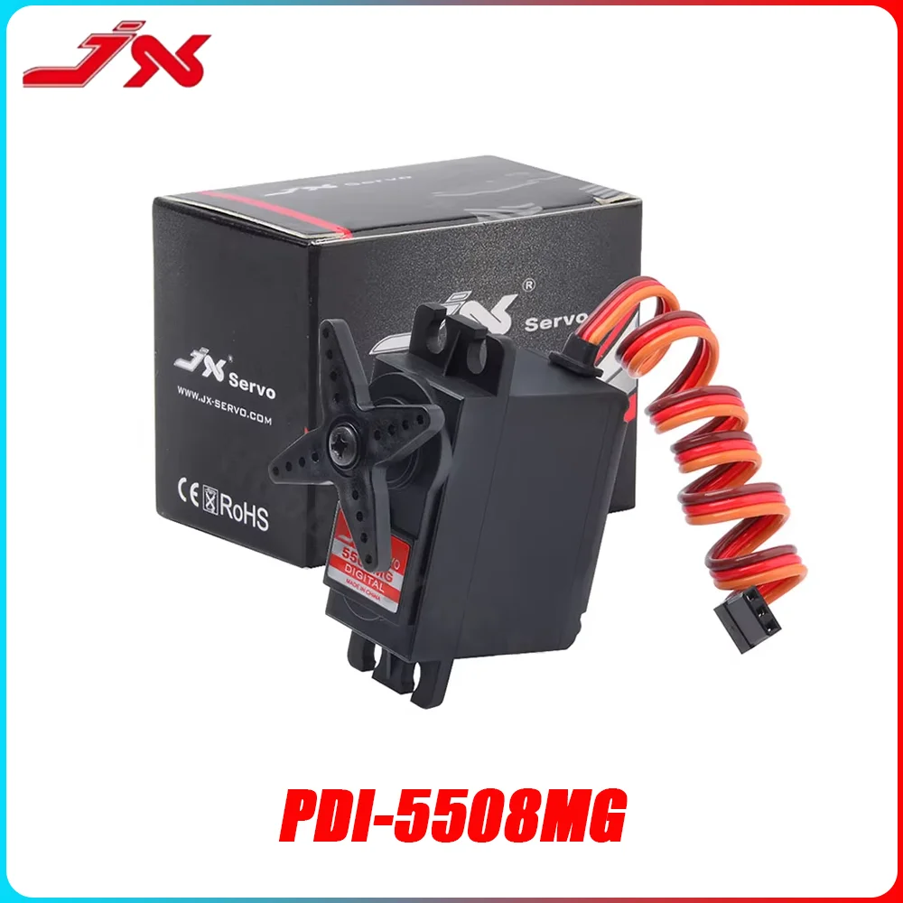 4PCS JX Servo PDI-5508MG 8kg High-Torque Metal Gear Digital Coreless Standard Servo für Hubschrauber RC Auto Lkw Buggy Roboter Image