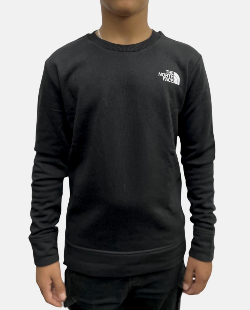 The North Face Jugend Crew Sweatshirt in Schwarz