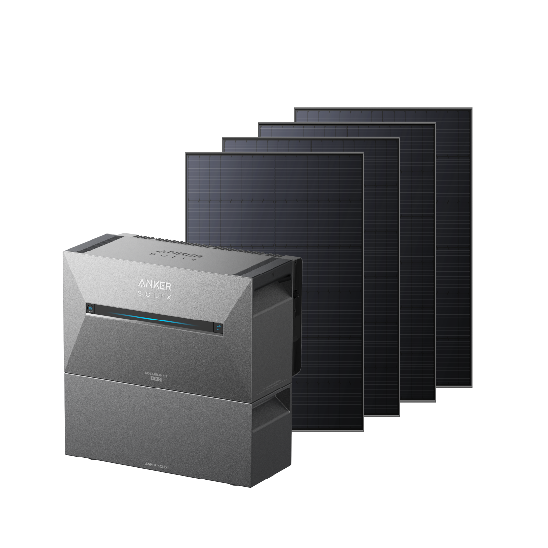 Anker SOLIX Solarbank 3 E2700 Pro + 1780Wp Bifaziales Solarmodul + BP2700 Erweiterungsakku Image