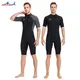 Muta da uomo Shorty da 3 mm Muta da surf per tutto il corpo Muta da sub da uomo in neoprene termico