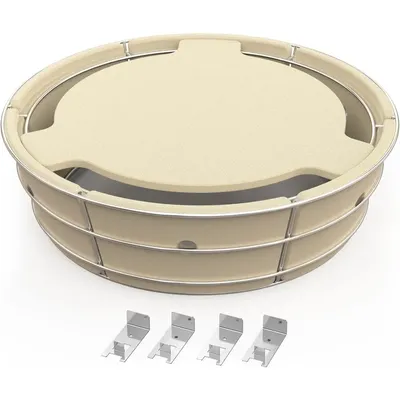 Stainless Steel Charcoal Ash Basket, Charcoal Firebox Set with Heat Deflector for Weber 22-inch