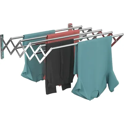 Wall Mounted Clothes Drying Rack,Stainless Steel Foldable Drying Rack for Laundry Room/Bathroom