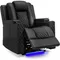 Power Recliner Chair PU Leather Electric Massage Recliner Sofa for Living Room Home Theater Seating