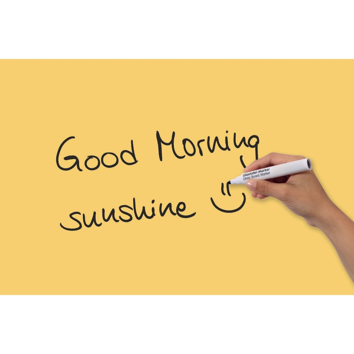 Sigel Magnettafel Glas Be!Board sonnengelb 600x400x9mm. Image