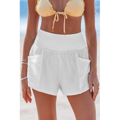Cloud Nine White Cover-Up Shorts