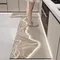 PVC Leather Kitchen Mat Modern Light Luxury Waterproof Oil-proof Anti-slip Carpets Large Area Anti-fouling Balcony Rugs Alfombra