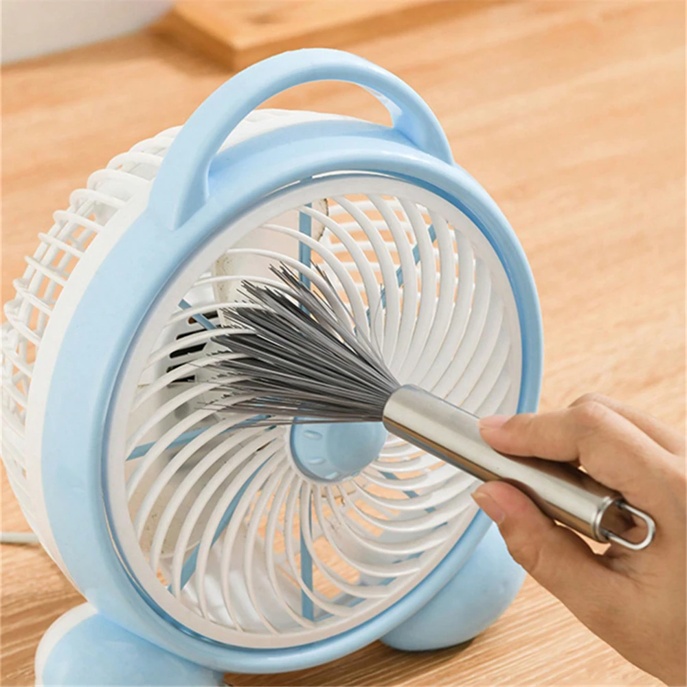 2 Stück multifunktionale Reinigungsbürste Stahlgriff Haushaltsreinigungsbürste Haushaltsreinigungshelfer Image