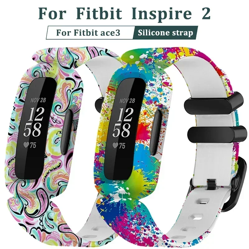 Neues Armband aus Silikon für Fitbit Ace 3/inspire 2 Smart Watch Band Armband Ersatz Kinder Armband Uhrenarmbänder Image