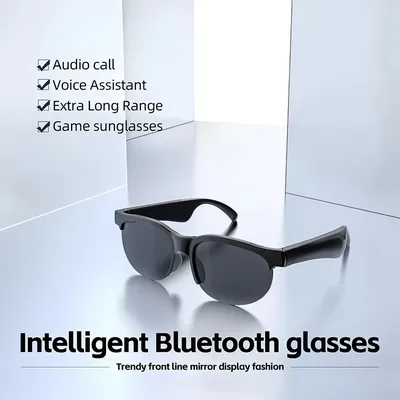 Smart wireless Bluetooth headset sunglasses glasses outdoor sun protection UV sports sunglasses earphones men and women