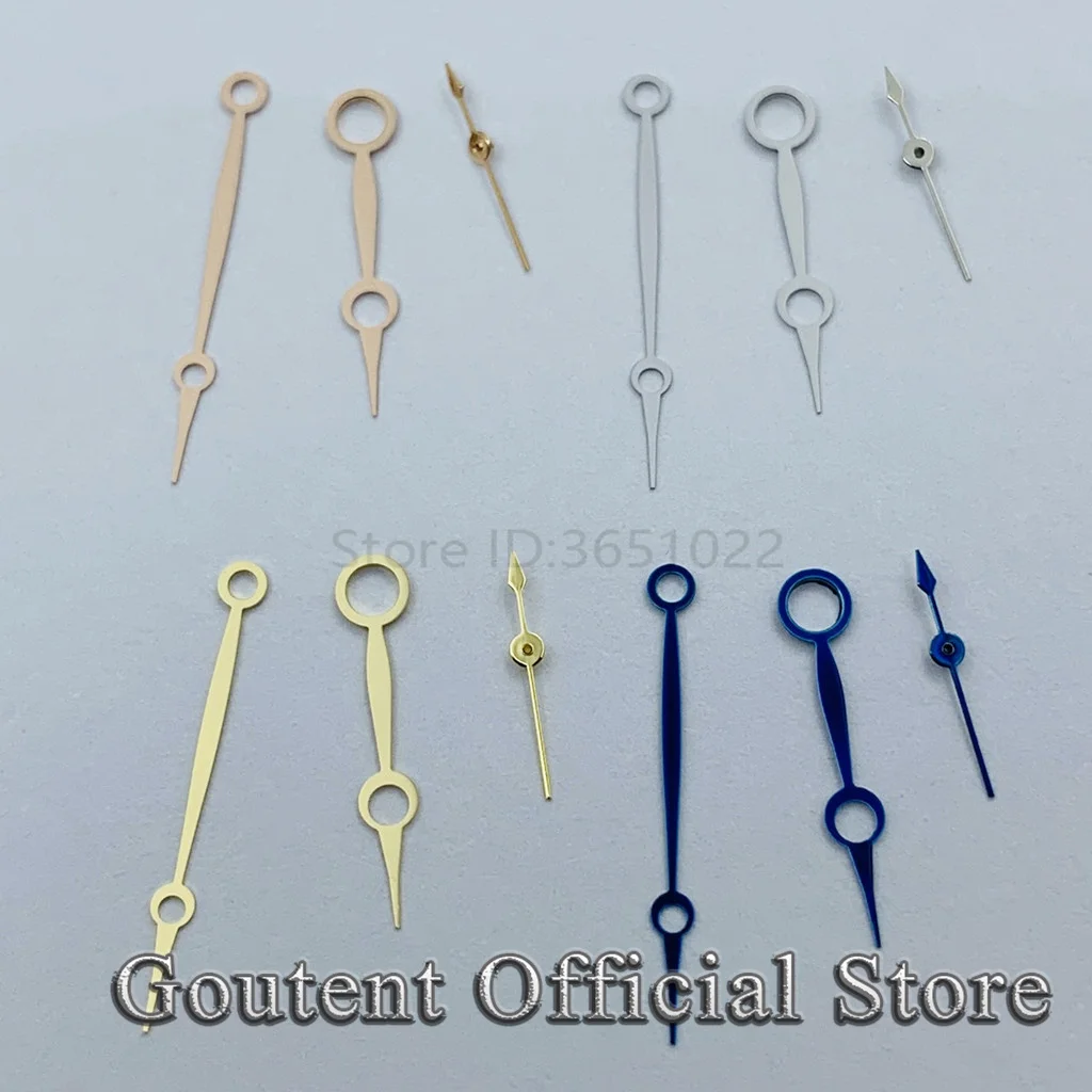 Goutent Uhrzeiger aus Silber, Blau, Gold und Rosé, passend für das Uhrwerk 6497,6498 ST3600 / ST3620 Image