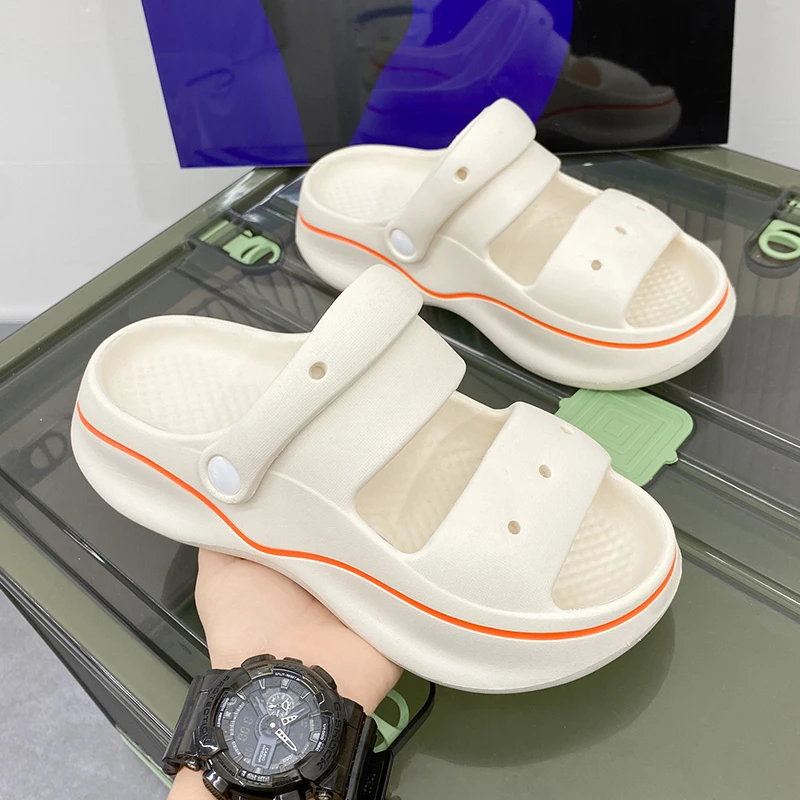 Sommer-Zwei-Wege-Sandalen für Damen, Hausschuhe mit dicken Sohlen, Outdoor-Bekleidung, Strandsandalen und Hausschuhe Image