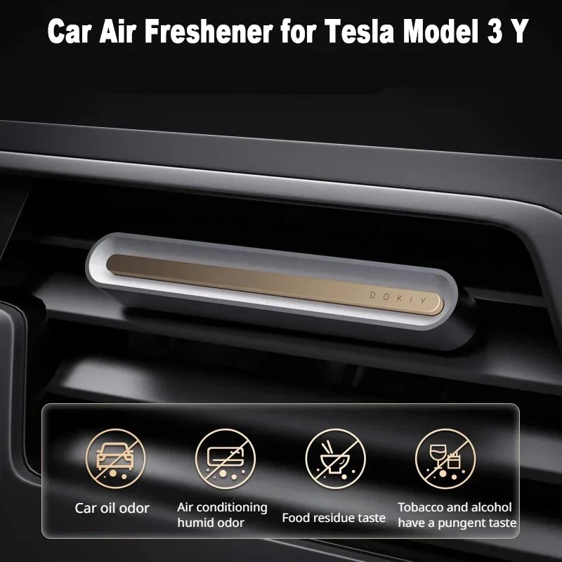 Auto-Lufterfrischer für Tesla Model 3Y, Armaturenbrett, Parfüm, Duft, Luftreiniger, Aromatherapie, Dekoration, Auto-Innenzubehör Image