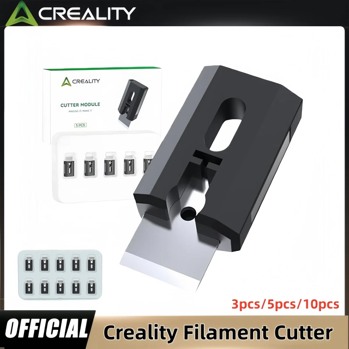 Creality K2 Plus Filamentschneider – 3/5/10 Stück, Schneller Schnitt, Langlebig, Einfacher Austausch für K2 Plus 3D-Druckerteile Image
