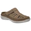 Clog JOSEF SEIBEL "New Anvers 76", Herren, Gr. 39, beige (sand), Leder, casual, Schuhe, Hausschuh, Sabot, Freizeitschuh in extraweiter Form