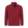Fleecejacke DEPROC ACTIVE "KIRKVALE V MEN", Herren, Gr. S, rot (weinrot), 100% Polyester, casual, bequem, Langarm gerader Abschluss mit Gummizug, Jacken, weiche Fleecejacke in traditioneller Optik