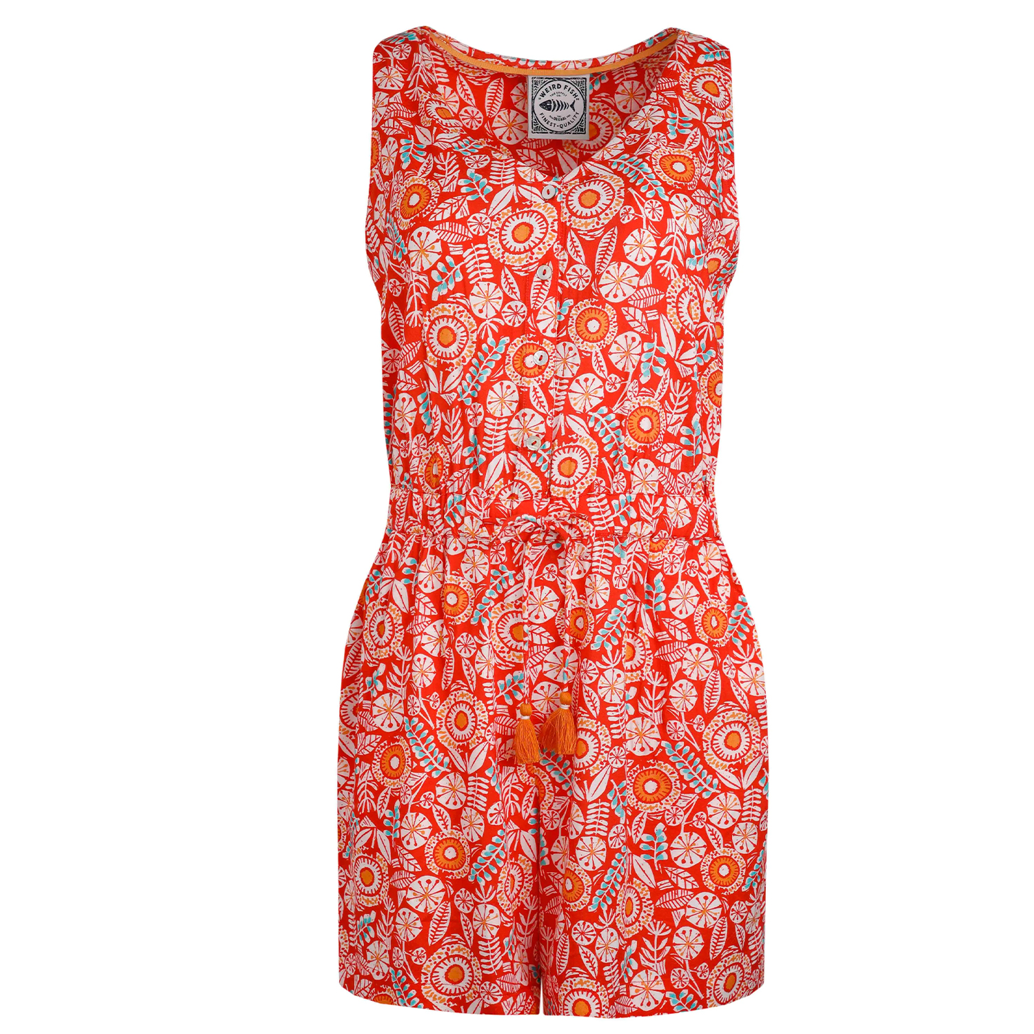Weird Fish - "Mare" Spielanzug für Damen (Tangorot) Image