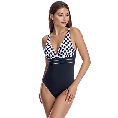 Badeanzug mit V-Ausschnitt und Cups W250374 Damen Image