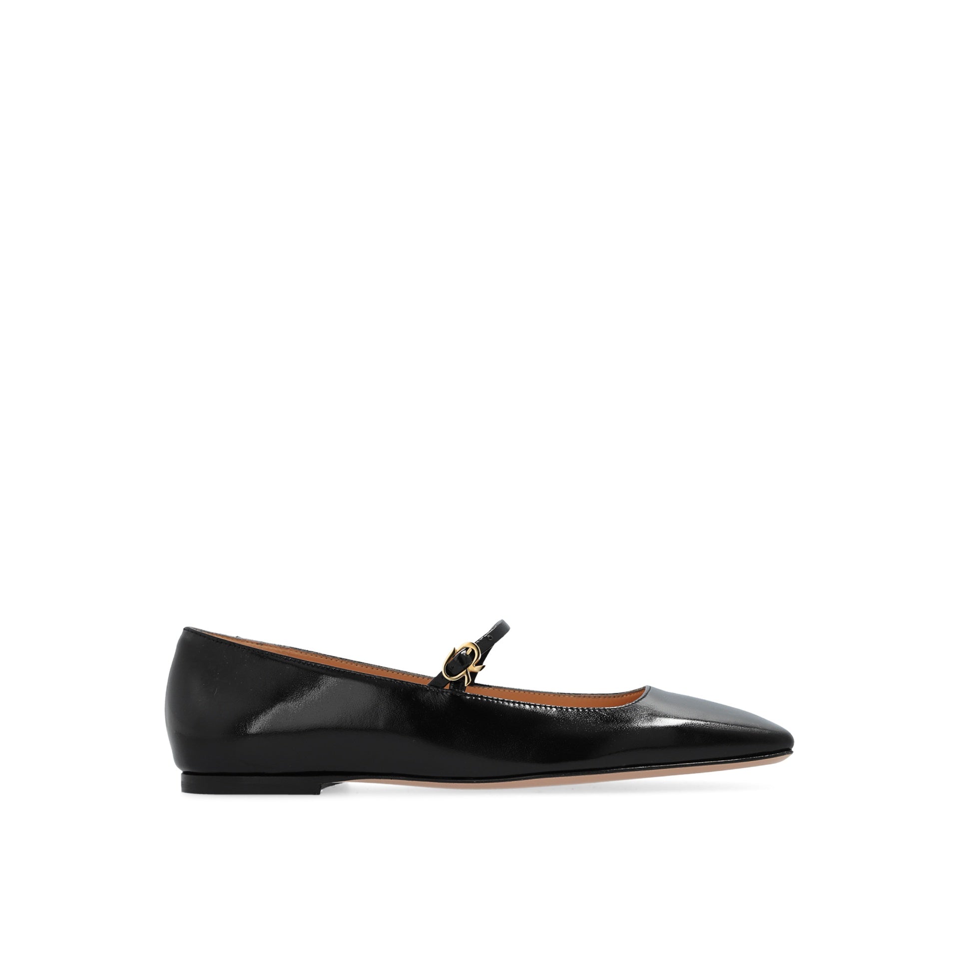 Gianvito Rossi Christina Lederballerinas - Schwarz