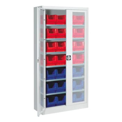 mauser Stahlschrank mit Flügeltüren »jack look« 5 OH 95 cm breit grau, 95x195x50 cm Image