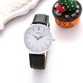 Montre à quartz ultra fine GENEVE pour homme bracelet en cuir de luxe montre-bracelet de sport décontractée horloge étanche