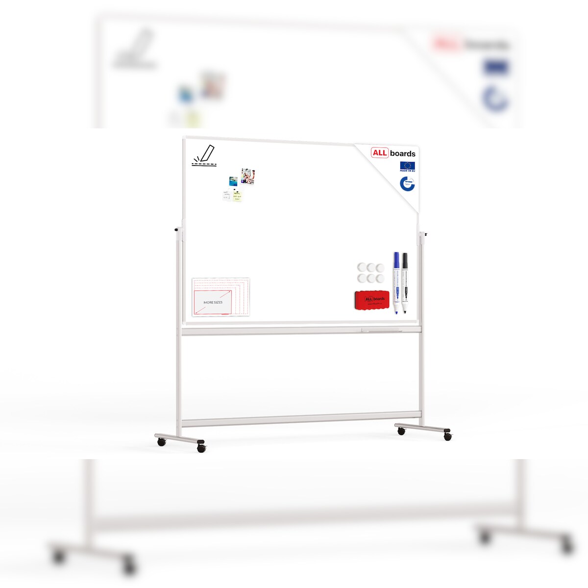 ALLboards Mobile Porzellan/Keramische Tafel – Fürs Büro 180x120cm Image