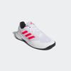 Tennisschuh ADIDAS PERFORMANCE "GAMECOURT 2.0", Gr. 48, weiß (cloud weiß, lucid rot, core schwarz), Textil, Synthetik, sportlich, Schuhe, Multicourt