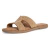 Pantolette TAMARIS, Damen, Gr. 40, gold (goldfarben), Leder, elegant, Schuhe, Blockabsatz, Festtagsmode, Sommerschuh mit funkelnder Bandage