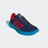 Hallenschuh ADIDAS PERFORMANCE, Gr. 44,5, team navy blau, team colleg rot, silber metallic, Leder, Synthetik, sportlich, Schuhe
