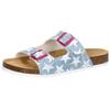 Pantolette LICO "Pantolette Bioline Platino", Gr. 39, blau, Synthetik, Schuhe