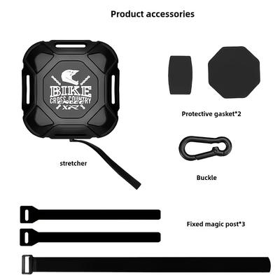 TEMU 1pc Retractable Bicycle Tow Rope, Resin Material, Uncharged, Black, Mountain Accessories, Parent Kids , Automatic Storage, Nylon Composite, High-quality, Zinc Alloy, Traction Length Image