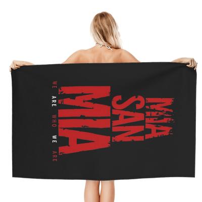 TEMU Bayern Themed Beach Towel - Lightweight, Microfiber, Quick-drying, Soft And Absorbent, Yoga, Travel, Swimming, Beach , Fitness, Camping, Valentine's Gifts, And Easter Gifts. Image