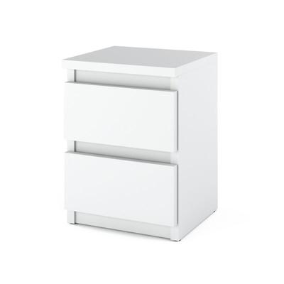 Weißer Nachttisch Nachttisch 30 cm 2S Nakastlik Loft Schlafzimmermöbel Image
